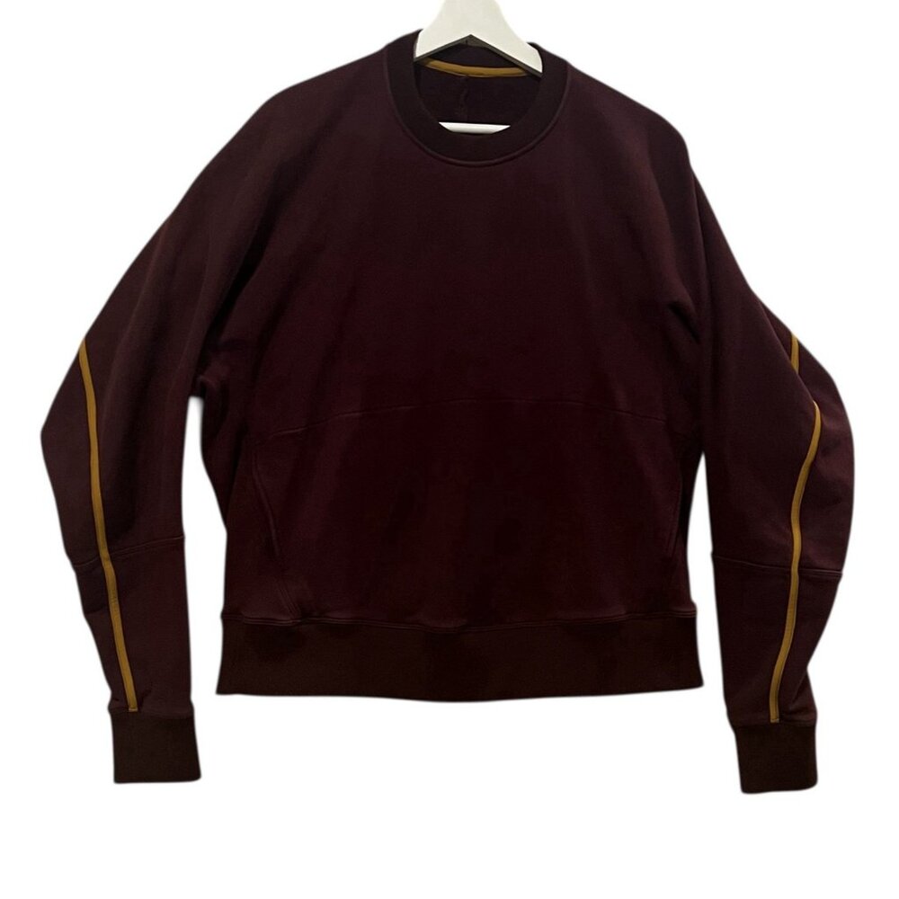 Lululemon Roksanda Face Forward Sweatshirt Women's Size Small Garnet Fools Gold - Picture 4 of 10